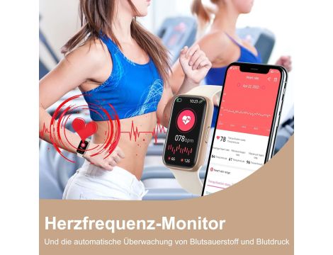 Zegarek Fitness Kolorowy Wyświetlacz HD 1,47 Smartwach - 5