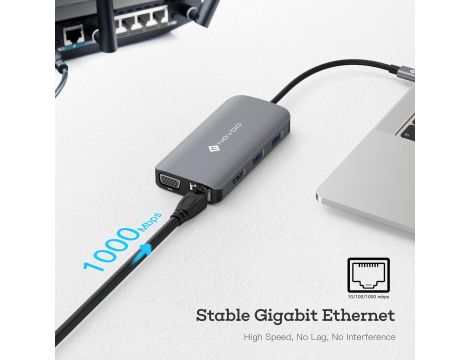 NOVOO USB C Hub Adapter 9 w 1 - 6