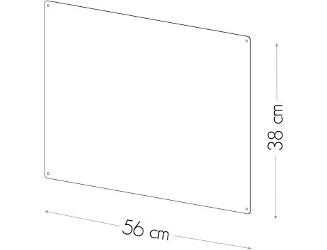 Tablica magnetyczna KalaMitica STALOWA 56X38 CM + ZESTAW MONTAŻOWY - 4