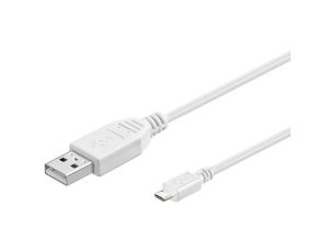 Kabel Połączeniowy High Speed USB Micro USB 5m Biały - image 2