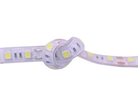 Taśma świetlna LED 5050 Silikon Wodoodporny 12V IP68 1 metr Biały - 6