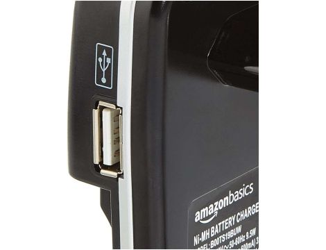 Ładowarka do akumulatorków baterii Amazon Basic 4 AA, AAA, USB - 2