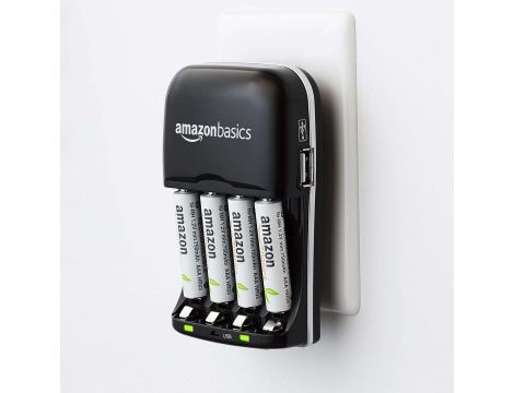 Ładowarka do akumulatorków baterii Amazon Basic 4 AA, AAA, USB - 4