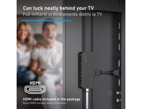 Dekoder DVB-T2 HD HDMI Mini Stick PRO CABLE TECHNOLOGIES - 3