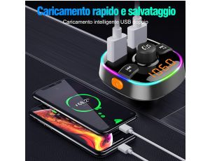 Transmiter Samochodowy Bluetooth FM ŁADOWARKA USB - image 2