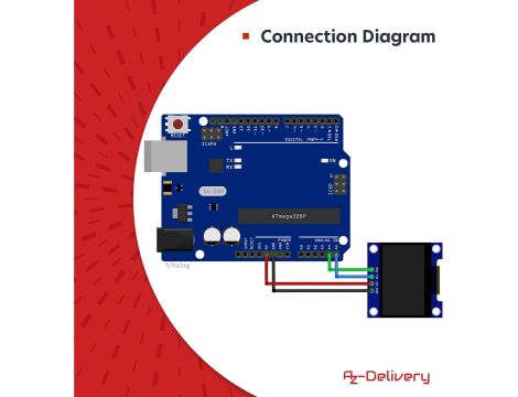 Wyświetlacz AZDelivery 0,96 cala OLED - 4