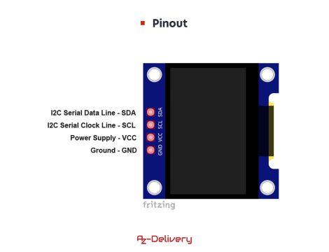 Wyświetlacz AZDelivery 0,96 cala OLED - 6