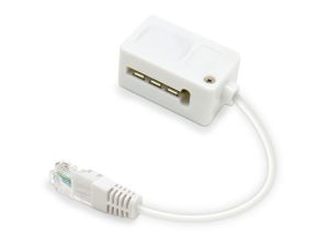 RJ45 Adapter Wtykowy Waytex Biały