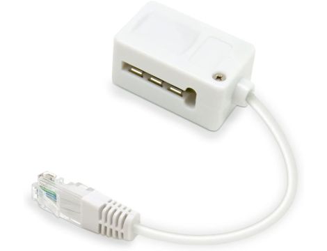 RJ45 Adapter Wtykowy Waytex Biały - 2