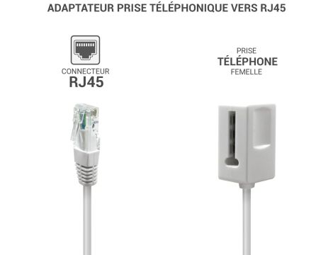 RJ45 Adapter Wtykowy Waytex Biały - 3