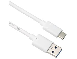 Kabel Połączeniowy USB-C na USB A 3 m Biały PremiumCord - image 2