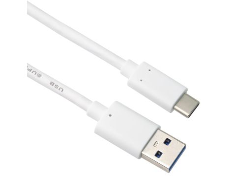 Kabel Połączeniowy USB-C na USB A 3 m Biały PremiumCord - 2