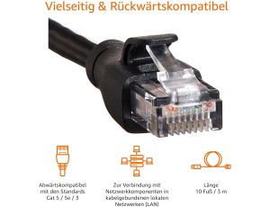 Kabel sieciowy Ethernet RJ45 Cat6 3m AmazonBasics - image 2