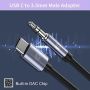 Kabel mini jack do USB-C YHEMI MA501 AUX 3.5mm - 3