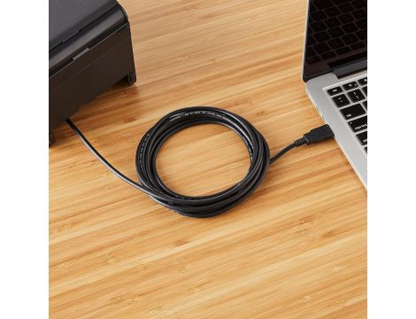 Kabel do Drukarki USB 2.0 Wtyczka A na Wtyk B 4,8 m Czarny AmazonBasics - 6