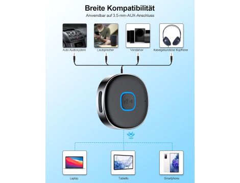 TRANSMITER BLUETOOTH ODBIORNIK NADAJNIK AUX J33 - 6