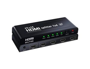 HDMI Splitter 3D 4K 1080P Full HD do HDTV Czarny