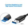 Kabel USB 3.0 Typu A 1.8 m Czarny - 6