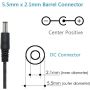 Zestaw 2 Adapterów Do Ładowania DC 6 V 1 A 1000 mA Wtyczka 5,5 mm x 2,1 mm - 7