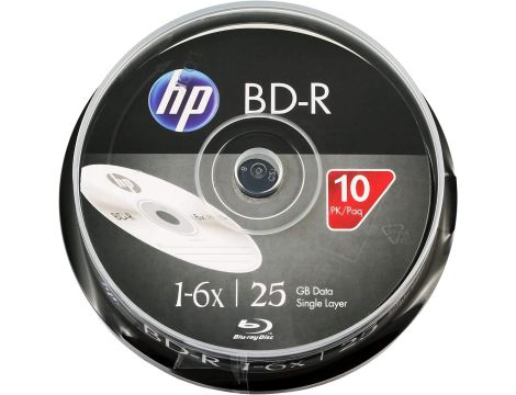 HP BD-R 6x dyski Blu-Ray 25 GB - 10 Sztuk - 2