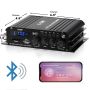 Wzmacniacz Mini HiFi Stereo Bluetooth 5.0 300Wx4 Wyświetlacz LCD Z Pilotem - 8