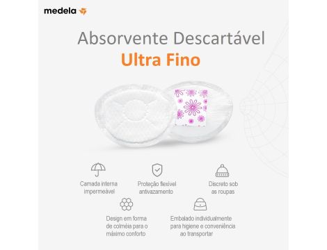 Wkładki Laktacyjne Medela Safe & Dry Ultra Thin Disposable Pads 30 szt - 6