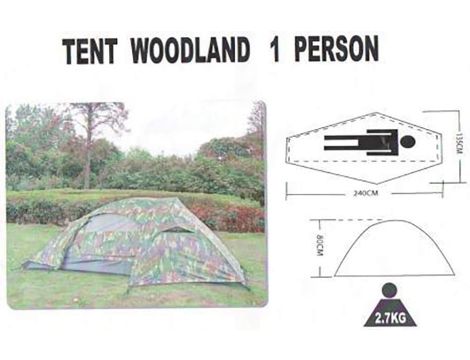 Mil-Tec 1-osobowy Namiot Recon Woodland UWAGA OPIS - 4