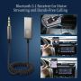 Adapter Samochodowy Bluetooth Aux Bluetooth 5.1 Odbiornik Z Mikrofonem - 7