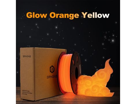 Glow in the Dark Filament Do Druku 3D 1,75 mm Szpula 1Kg Żółty - 5