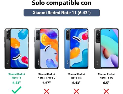 Etui kompatybilne z Xiaomi Redmi Note 11 Niebieskie - 4