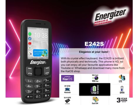 Telefon Komórkowy Energizer E242S Dual SIM - 5