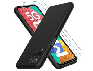 Etui Do Samsung Galaxy M33 + 3 szt Folii Ochronnej Czarne