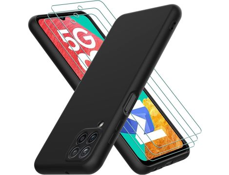 Etui Do Samsung Galaxy M33 + 3 szt Folii Ochronnej Czarne - 2