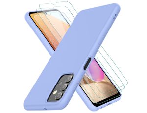 Etui Do Samsung Galaxy A32 + 3 szt Szkła Do Ekranu Kolor: Fioletowa Lawenda