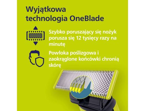 Golarka QP2620/30 Philips OneBlade Face & Body W Zestawie 2 Ostrza - 4