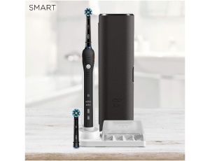 Szczoteczka Elektryczna Oral-B SMART 4 4500 BLACK + 2 Końcówki i  Etui - image 2