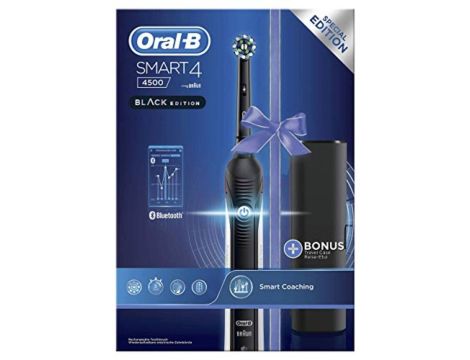 Szczoteczka Elektryczna Oral-B SMART 4 4500 BLACK + 2 Końcówki i  Etui