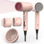 Suszarka Do Włosów Z Dyfuzorem Ion Brush 3 Akcesoria 2400W baby pink - 2