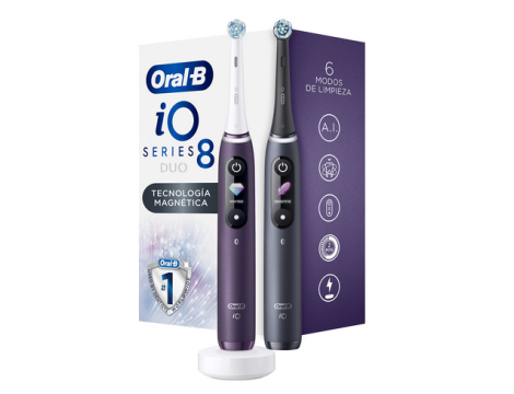 Oral-B iO 8 Duopack Elektryczna Szczoteczka Do Zębów + 2 Końcówki