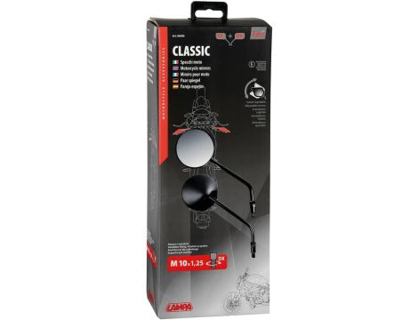 Lusterko Motocyklowe Okrągłe LAMPA CLASSIC 2szt - 4