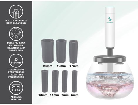 BEPER Zestaw Do Czyszczenia Pędzli Do Makijażu Z 7 Adapterami W Zestawie - 2