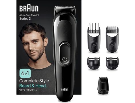 Braun Zestaw Do Stylizacji All-In-One seria 3 Do Brody Włosów 6w1