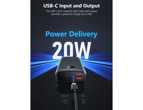 PowerBank 27000 mAh 22,5W PD3.0 QC4.0 Szybkie Ładowanie USB C Wyświetlacz - 6