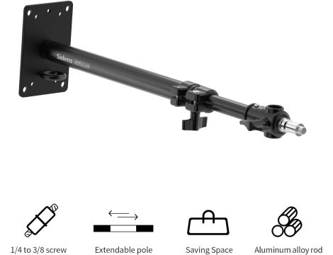 Uchwyt studyjny sufitowo-ścienny 55cm 1/4'' 3/8'' Zestaw 2 Sztuk UWAGA OPIS - 7