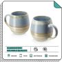 Zestaw 2 Dużych Porcelanowych Kubków 620ml Duże Ucho - 7