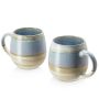 Zestaw 2 Dużych Porcelanowych Kubków 620ml Duże Ucho - 2