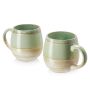 Zestaw 2 Dużych Porcelanowych Kubków 620ml Duże Ucho - 2