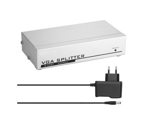 Monitor Splitter 1 PC na 8 VGA SVGA LCD CRT 250 MHz rozdzielczość 1920x1440 - 3