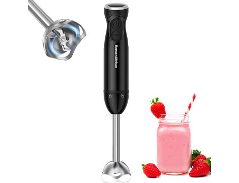 Mocny Blender Ręczny 1000W Stal Nierdzewna Funkcja Turbo 12 Prędkości