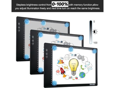 Podkładka LED A4 Do Projektowania i Szkicowania Ładowalna Magnetyczna - 4